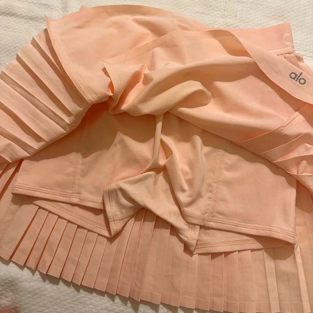 Alo Yoga Aces Tennis Skirt - Light Coral (Peach) Small